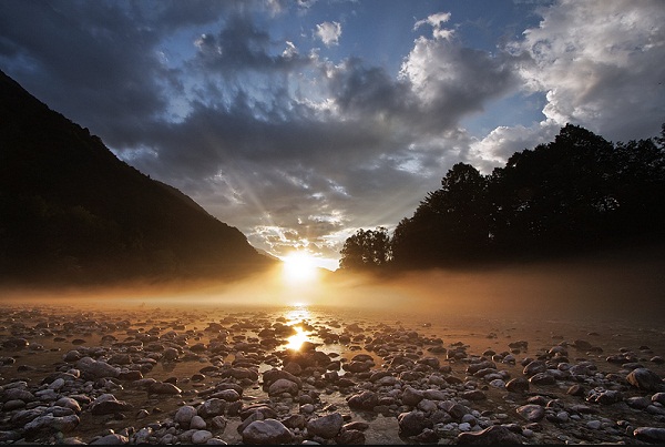 Sunset at Isonzo River By Daniele Pantanali.jpg