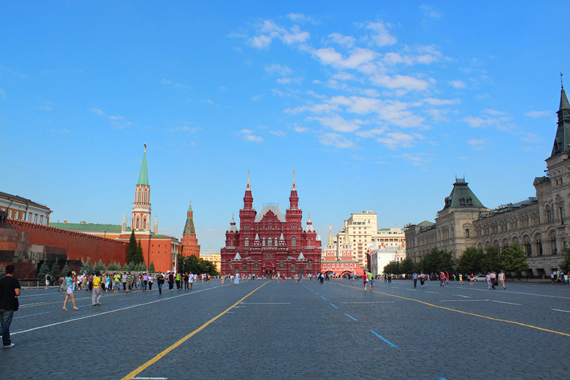 红场，左边就是克姆林宫