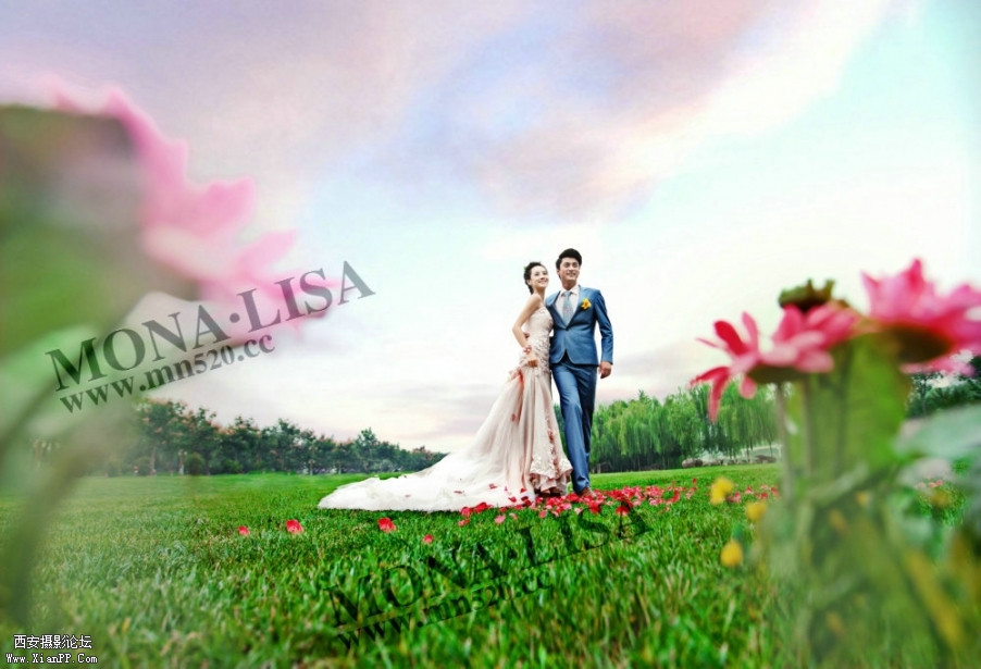 西安婚纱摄影蒙娜丽莎婚纱照