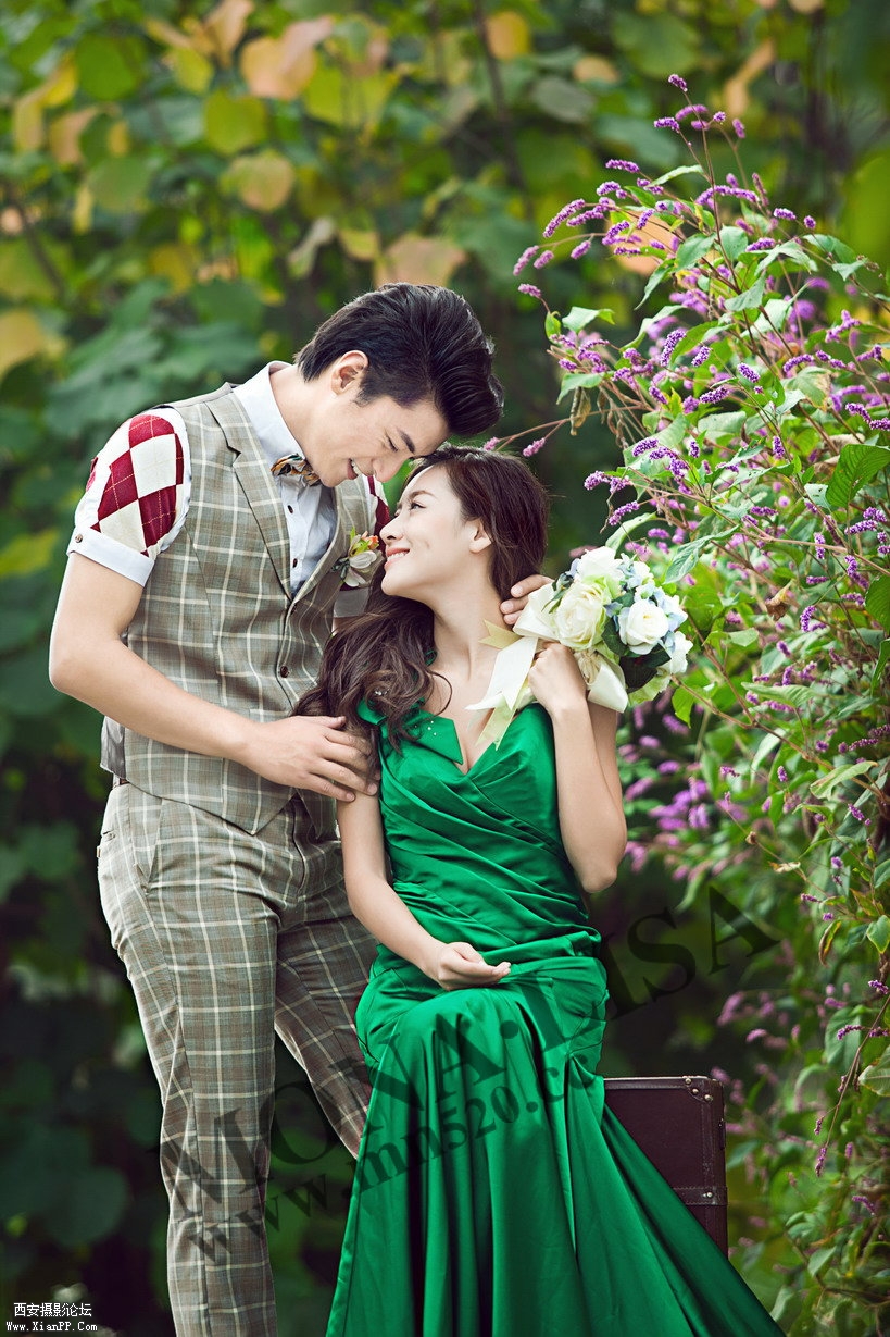 西安婚纱摄影蒙娜丽莎婚纱照