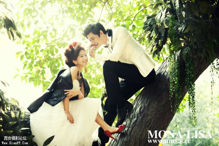 西安蒙娜丽莎婚纱摄影婚纱照