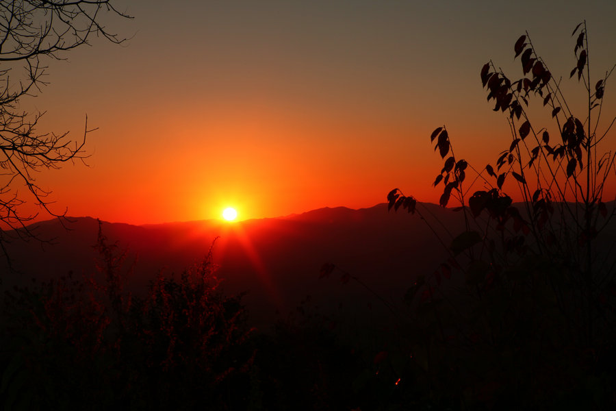 高黎贡山观日落