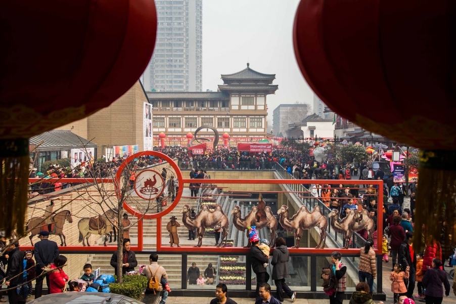 庙会人流代表2013大唐庙会