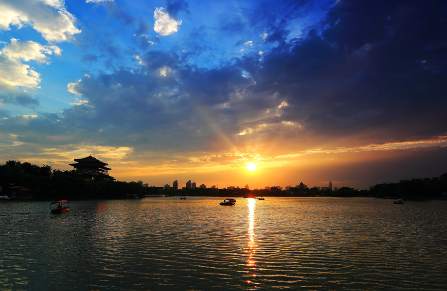 大唐芙蓉园晚霞2.JPG