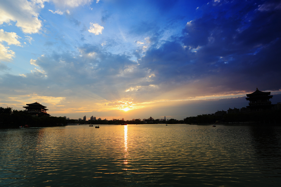 大唐芙蓉园晚霞5.JPG