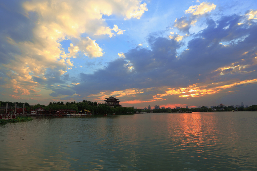 大唐芙蓉园晚霞6.JPG