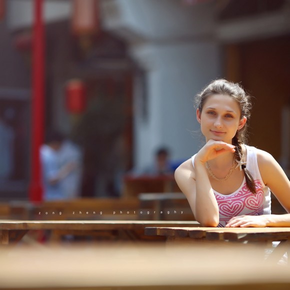 乌兹别克女孩的外拍——