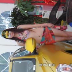 2014西安车展美丽漂亮的模特