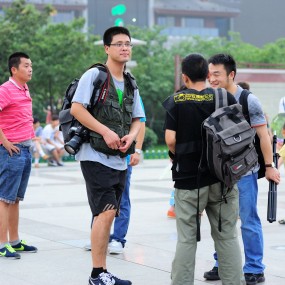 0713大雁塔夜景人像——奔放美女