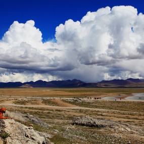 至蓝的天湖纳木错