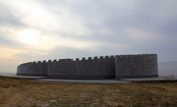 沙坡头黎明破晓————