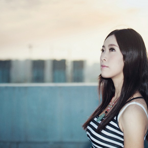 天台的日落~热靴闪光人像外拍