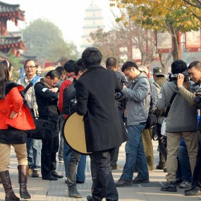 晚发的片片。大唐通译坊人像