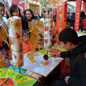 西市庙会-百姓喜爱的糖稀画