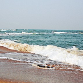 海南博鳌宁静的海滨——