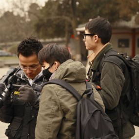 论坛一期学员兴庆公园外拍花絮