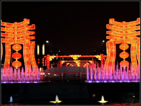 曲江开元广场夜景