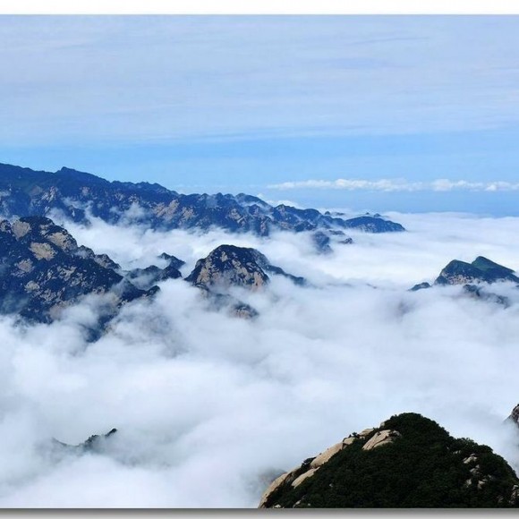 如梦如幻的华山云海