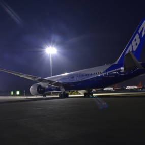 夜拍广州白云机场之梦幻客机波音787