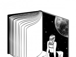 韩国艺术家Henn Kim黑白插画