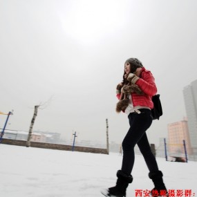 西北大雪景人像小花絮