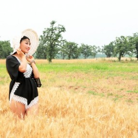 秦岭脚下--麦田--人像