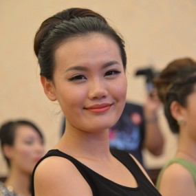 在西分赛区的世界小姐们