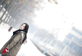 白茫茫的雪道上那一次回头