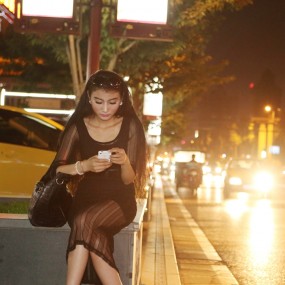 夜景人像-大唐通易坊