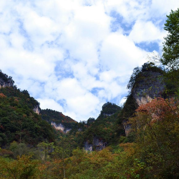 养眼的光雾山—桃源景区