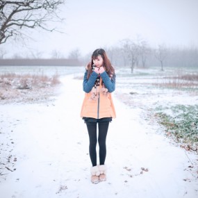 雪地里的小清新