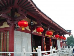 雁塔暮色美如画