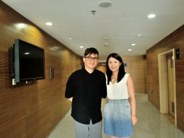 在后台碰到了黄磊？？