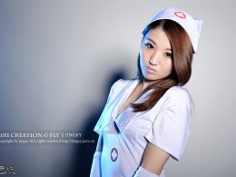 棚拍练习：护士制服~~~hoho...