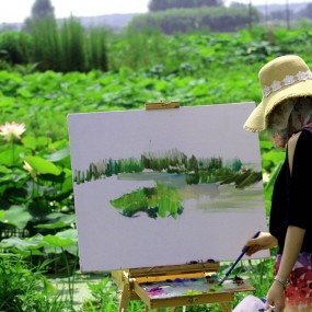 长安清水头荷花