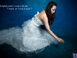 一组阴暗婚纱照