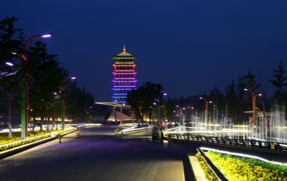 西安世博园夜景