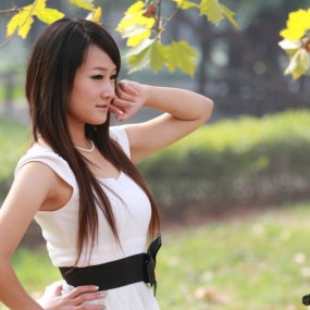 兴庆公园随拍MM!