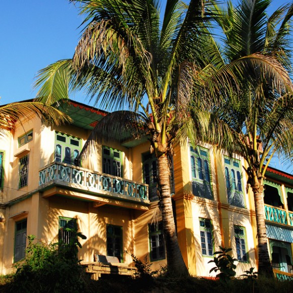 八莫城市风光之一