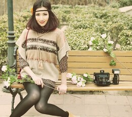 时尚的杂志人像