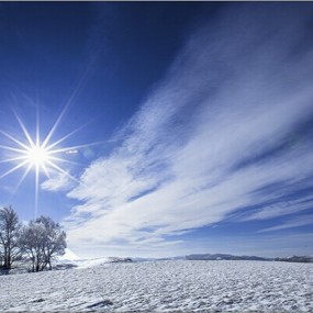 往年的坝上雪景