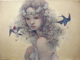 日本插画家平野実穂(Miho Hirano) 的唯美风格插画
