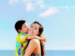 三亚梦视觉商业摄影,天使一家亲,母子写真照,