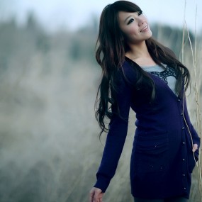 全开光圈下的美女！