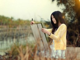 暖暖的阳光下纯情画师