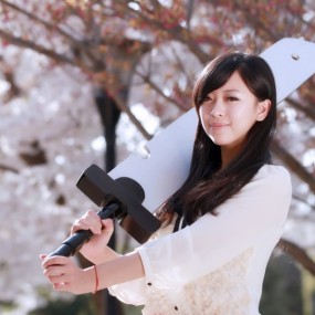 思源清明樱花人像