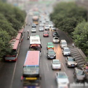 汽车道路微缩景观摄影！