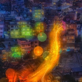 妖娆--梧桐河落日