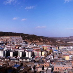黄陵县县城全景图