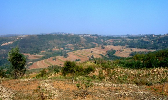 蓝临路（蓝田至临潼）上观沟壑